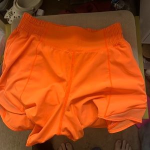 Orange lulu shorts